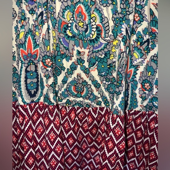 UMGEE | Women's Fall Color Festival Strappy Boho Tunic Mini Dress Size S - Picture 4 of 8